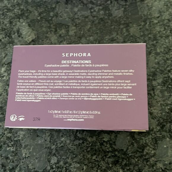 Sephora Destinations Southern Charm Eyeshadow Palette plums, raisins & more - Picture 7 of 7